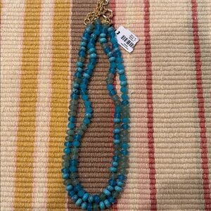 Talbots Turquoise Blue and Green Adjustable Necklace NWT